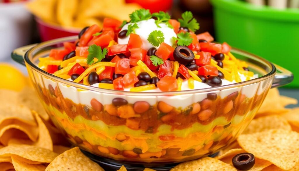 Try our 7 layer taco dip recipe.